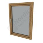 Hardwood option: oak or meranti outward side hung casement window