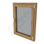 Inward Opening Aluminium Faced Tilt & Turn Timber Window