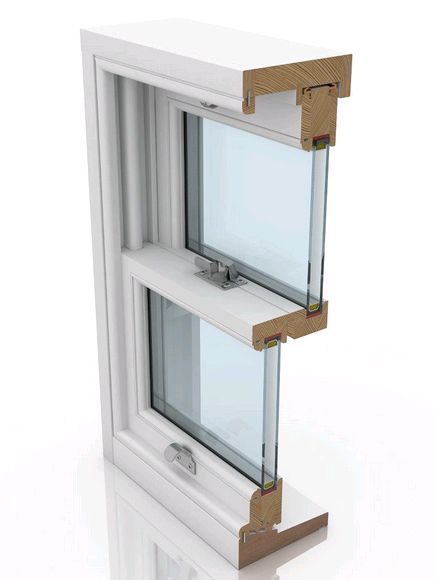 Standard Spiral Balance Sash, Double Glazed